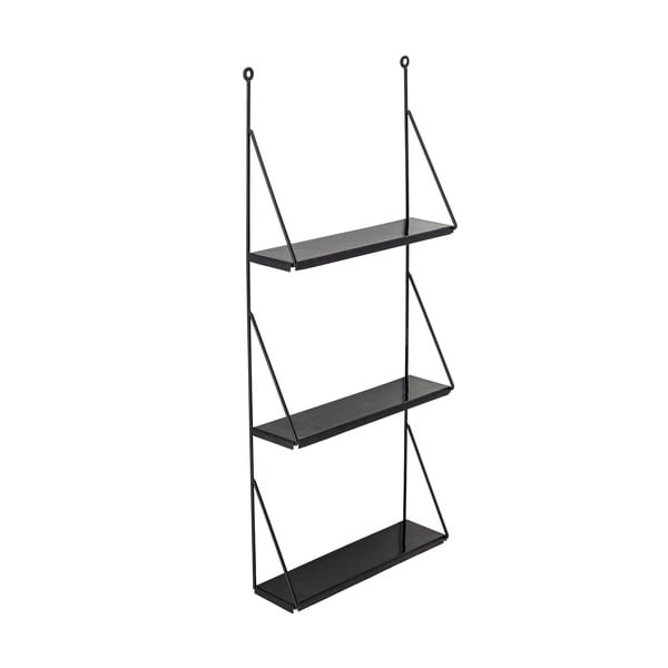 Čierna kovová nástenná polica Bloomingville Walter-image-2