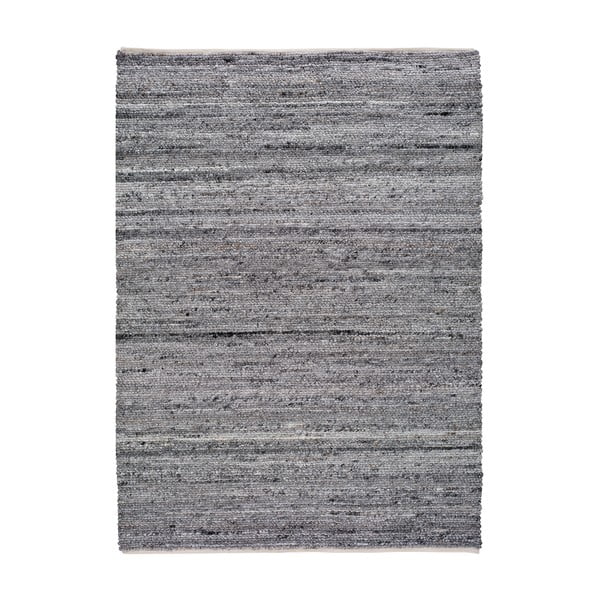 Tmavosivý koberec z recyklovaného plastu Universal Cinder, 140 x 200 cm