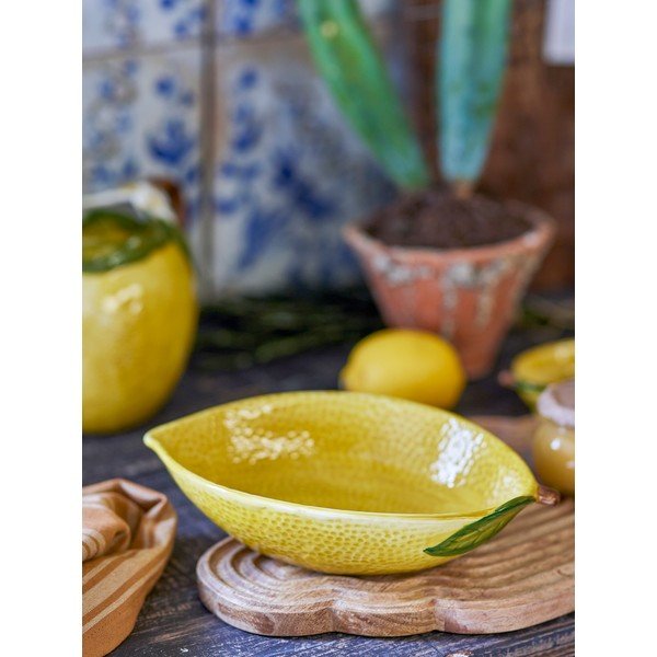 Žltá kameninová miska 930 ml Limone – Bloomingville-image-1