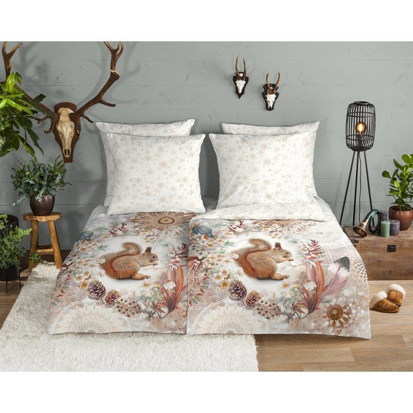 Biele flanelové obliečky na jednolôžko 140x200 cm - HIP-image-1