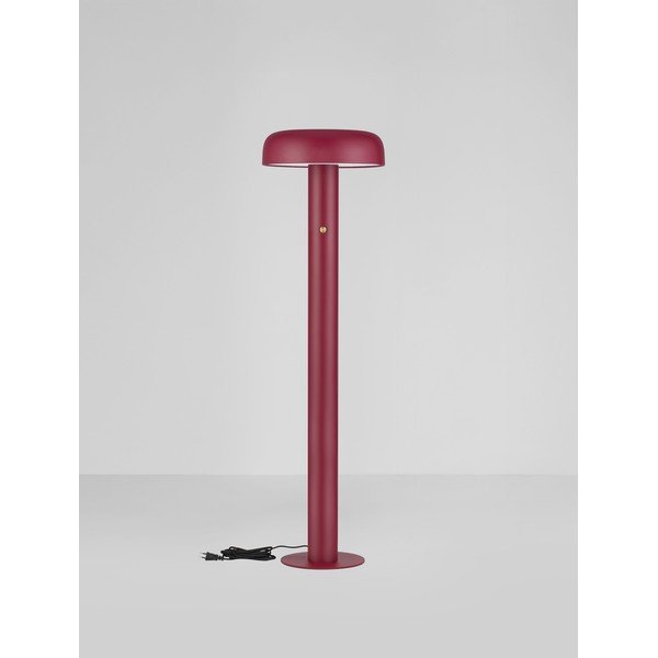 Vínovočervená kovová LED stojacia lampa so stmievačom (výška  142 cm) Noelia – Nova Luce-image-3