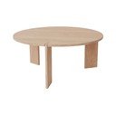 Okrúhly konferenčný stolík z dubového dreva v prírodnej farbe ø 90 cm Oy – OYOY Living Design
