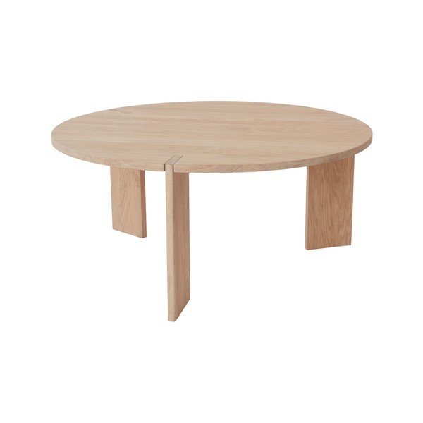 Okrúhly konferenčný stolík z dubového dreva v prírodnej farbe ø 90 cm Oy – OYOY Living Design