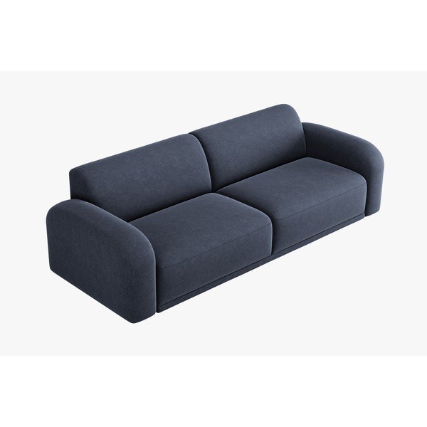 Tmavomodrá zamatová pohovka 242 cm Erin – Micadoni Home-image-3