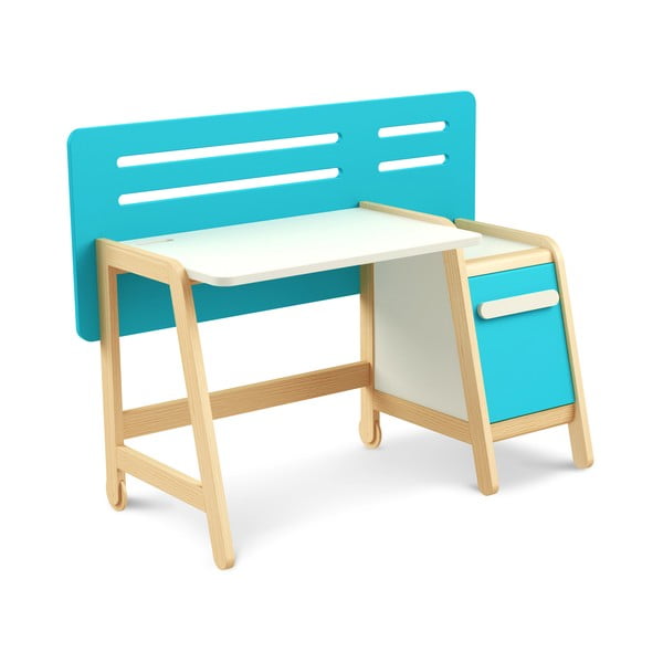 Modrý pracovný stôl Timoore Simple