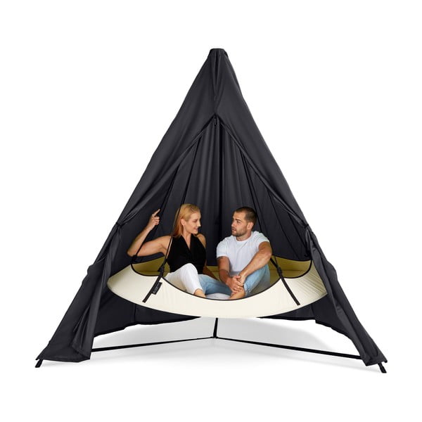 Čierna plachta proti dažďu ø 260 cm - Hangout Pod-image-4