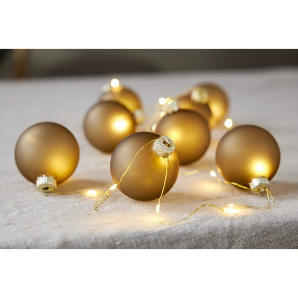 Svetelná dekorácia s vianočným motívom v zlatej farbe ø 6 cm Bliss – Star Trading-image-1