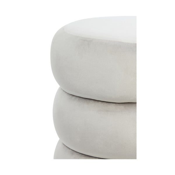 Svetlosivý zamatový taburet Kimi – Light & Living-image-3