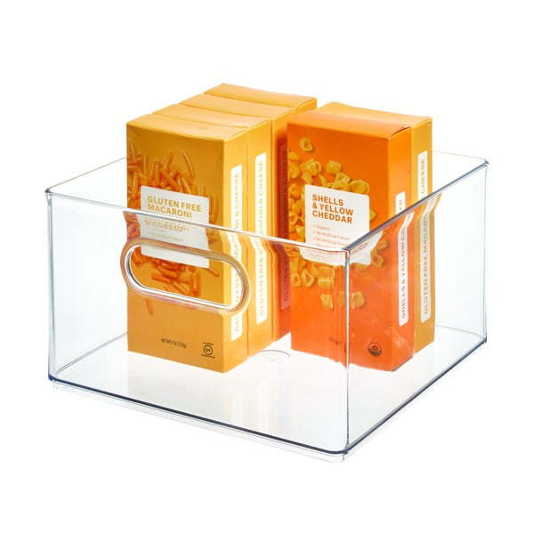 Transparentný úložný box iDesign The Home Edit, 25,4 x 25,3 x 15,4 cm-image-1