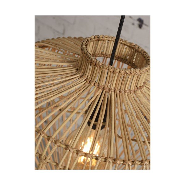 Hnedé závesné svietidlo z ratanu Good&Mojo Madagascar, ⌀ 60 cm-image-1