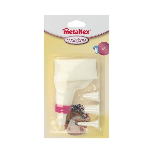 Zdobiace vrecúško so 4 nadstavcami Metaltex Cake Decor-image-1