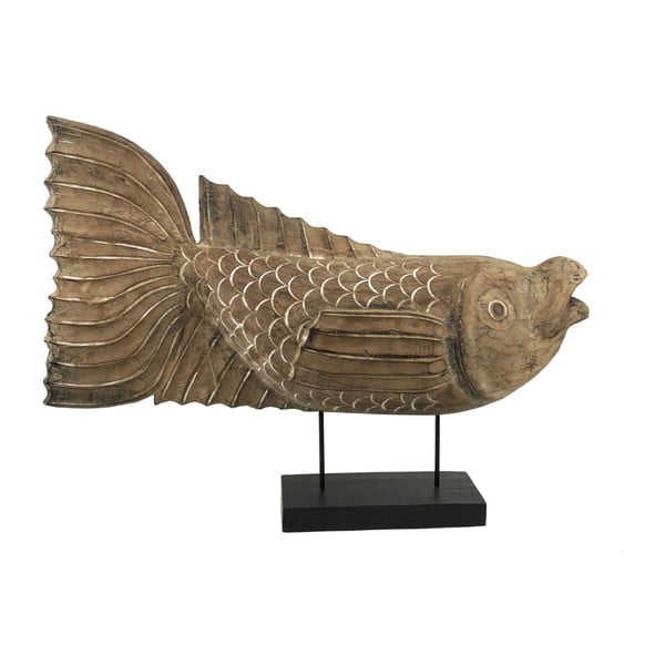 Dekoratívna soška z teakového dreva Moycor Carved Fish