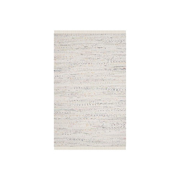 Biely bavlnený koberec Safavieh Elena, 121 × 182 cm