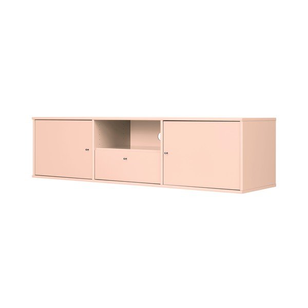Svetloružový TV stolík 161x42x45 cm Mistral – Hammel Furniture-image-1