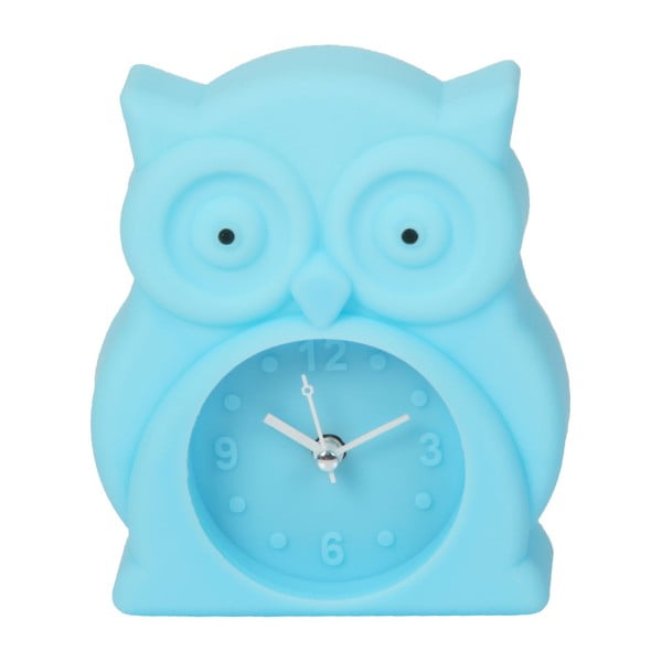 Svetlomodré hodiny s budíkom Just 4 Kids Blue Owl