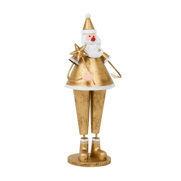 Dekorácia Archipelago Large Gold Santa With Star, 23 cm