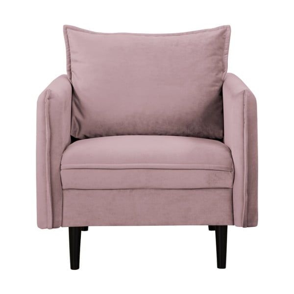 Zamatové kreslo v levanduľovej farbe Juli – Ropez-image-1