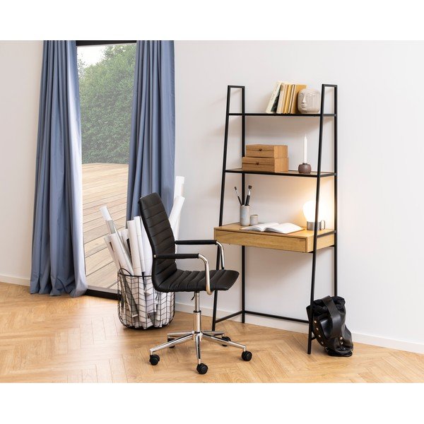 Knižnica v dekore divokého duba Actona Seaford, 77 x 174,5 cm-image-1