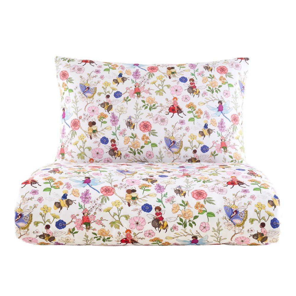 3-dielna bavlnená detská obliečka na dvojlôžko 200x200 cm Garden Friends – Belle & Boo