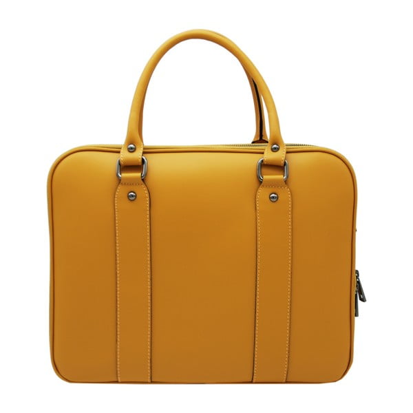 Žltá taška / kabelka z pravej kože Andrea Cardone Santo Melo