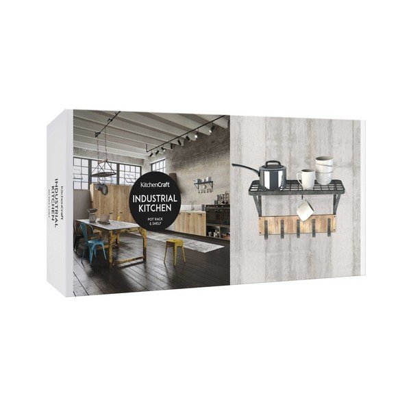 Nástenná polica s 5 háčikmi Kitchen Craft Mounted-image-3