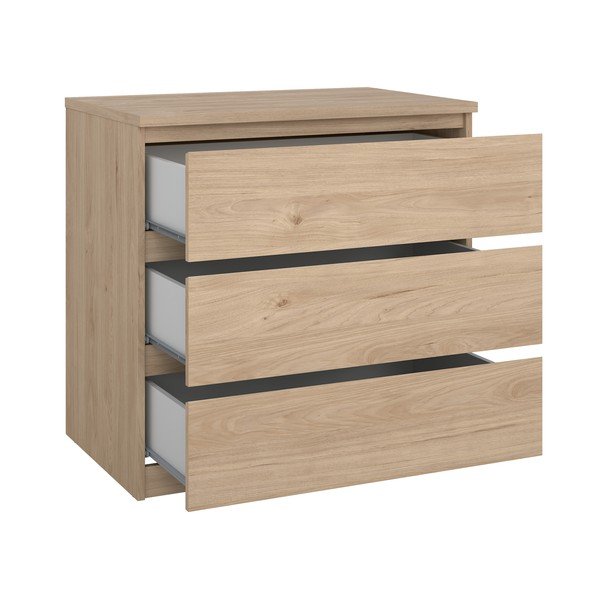 Komoda v dekore duba v prírodnej farbe 77x76x50 cm Naia – Tvilum-image-3