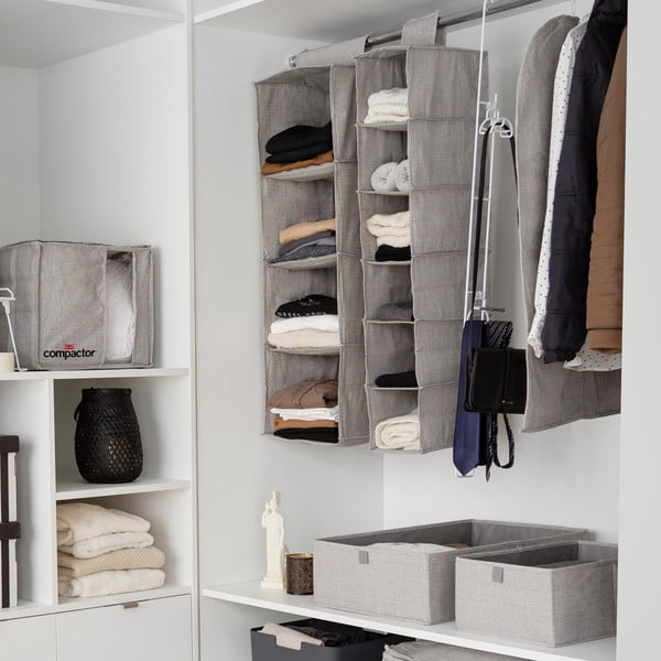 Závesný látkový organizér do skrine Oxford – Compactor-image-2