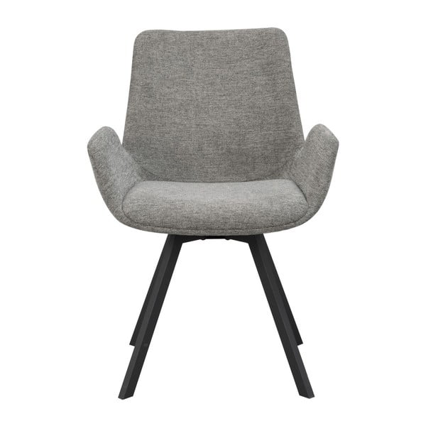 Sivé čalúnené jedálenské kreslá v súprave 2 ks Norwell – Rowico-image-3