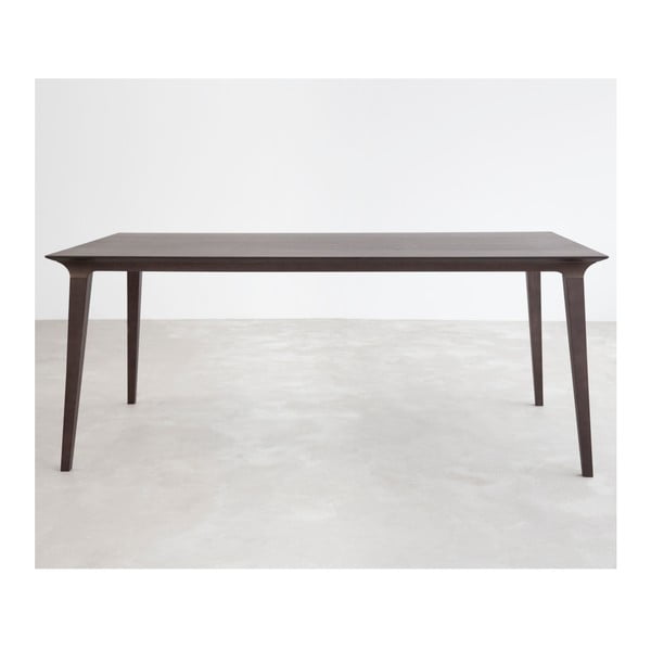 Stôl z čierne moreného jaseňa Stua Lau 90 x 180 cm