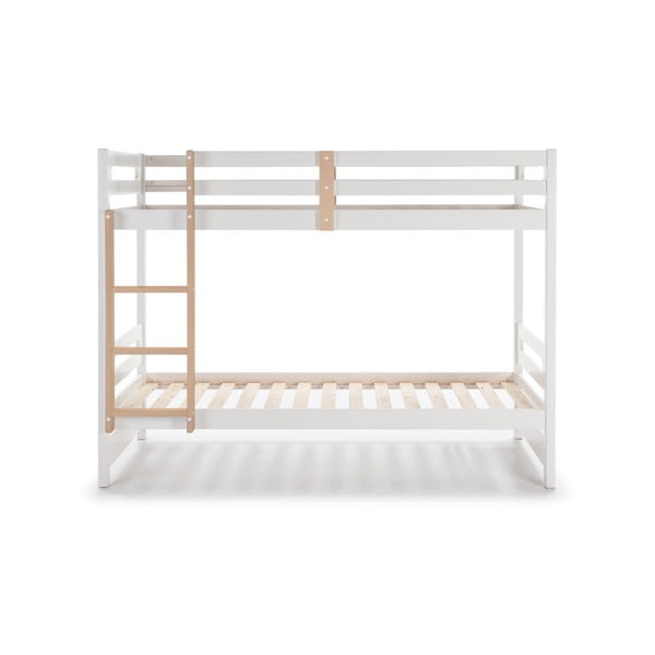 Biela/prírodná poschodová detská posteľ 90x190 cm Sami - Marckeric