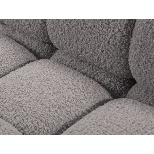 Svetlosivý modul pohovky z textílie bouclé (pravý roh) Bellis – Micadoni Home-image-1