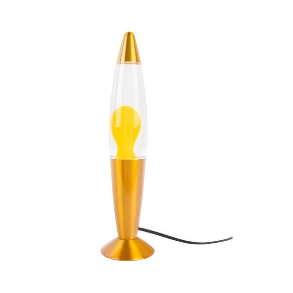 Žltá sklenená lávová lampa (výška  35,5 cm) Funky Rocket Lava – Leitmotiv