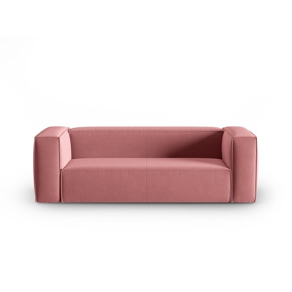 Ružová zamatová pohovka 200 cm Mackay – Cosmopolitan Design