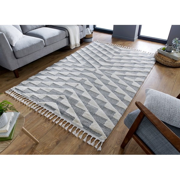 Sivo-krémový koberec Flair Rugs Hampton, 120 x 170 cm-image-4