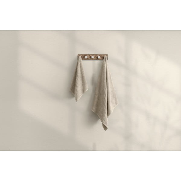 Béžové bavlnené uteráky a osušky v súprave 2 ks - Foutastic-image-3