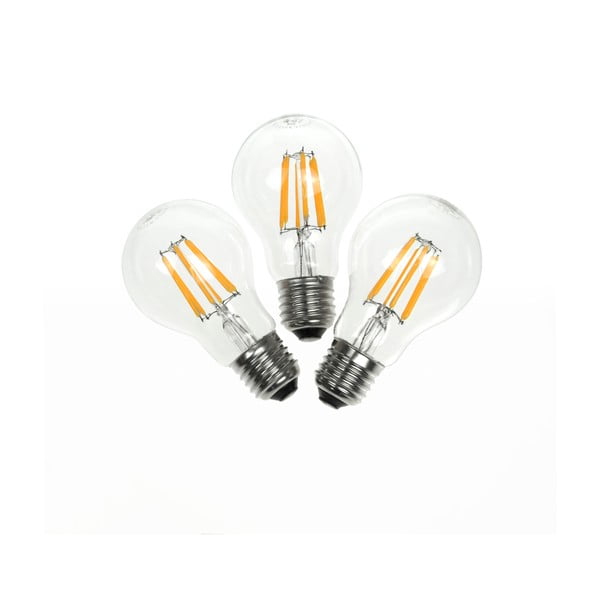 Sada 3 LED žiaroviek Bulb Attack PIONEER Linear, E27 5,5 W