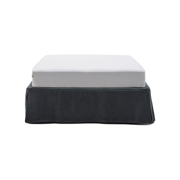 Antracitová čalúnená jednolôžková posteľ 90x200 cm Jaira – Kave Home-image-2