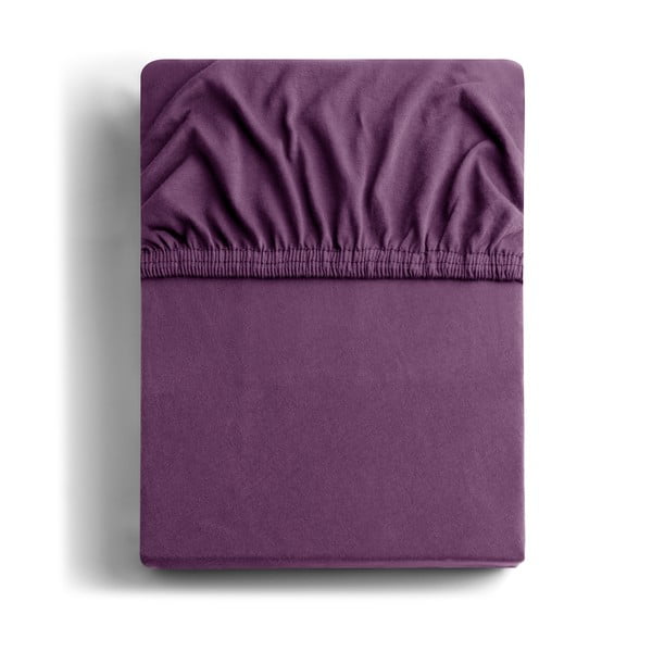 Fialová napínacia plachta jersey 160x200 cm Amber – Restilo