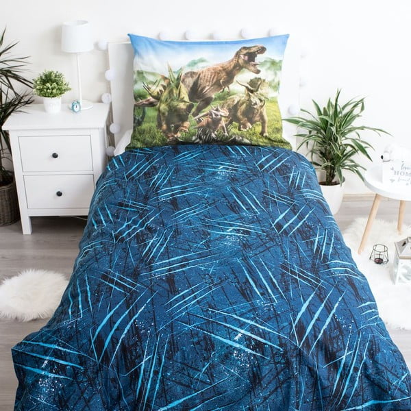 Bavlnená detská obliečka na jednolôžko 140x200 cm Jurassic World – Jerry Fabrics-image-2