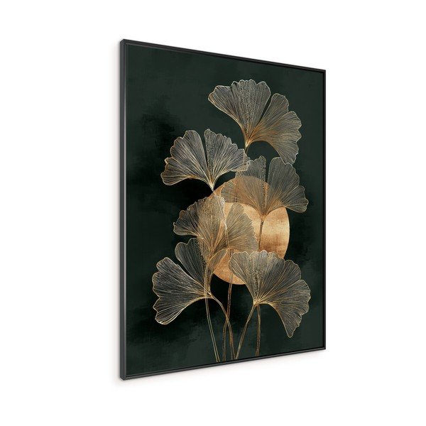 Tlačený obraz s rámom 60x80 cm Gold Ginkgo – Styler-image-3