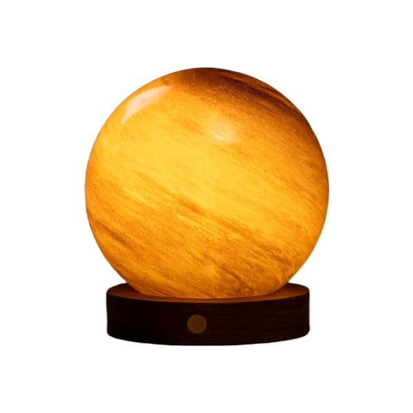 Tmavohnedá svetelná dekorácia na USB ø 12 cm Sand Storm – Gingko-image-2