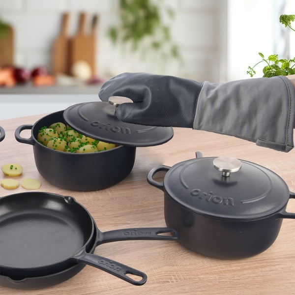 Liatinový hrniec s pokrievkou na indukciu 5,2 l LITINA SMALT – Orion-image-3