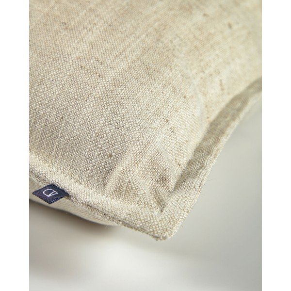 Obliečka na vankúš s prímesou ľanu 45x45 cm Blok – Kave Home-image-1