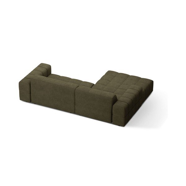 Khaki ženilková rohová pohovka (ľavý roh/s leňoškou) Chicago – Cosmopolitan Design-image-2