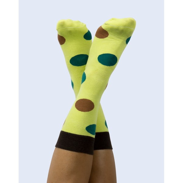 Žlté ponožky DOIY Avocado, veľ. 37 - 43