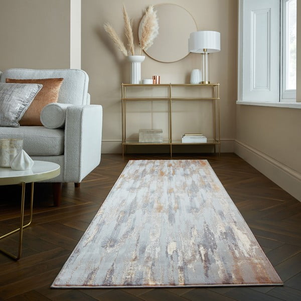 Béžový behúň 80x300 cm Gleam – Flair Rugs-image-1