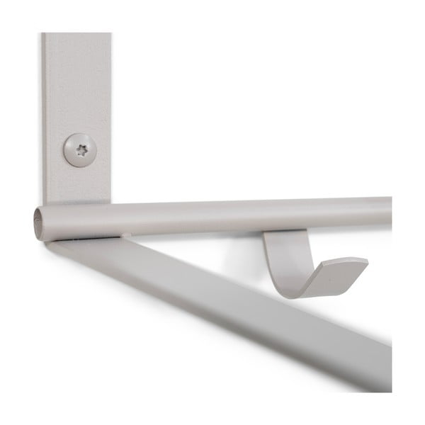 Taupe kovový nástenný vešiak s poličkou 100 cm Rex – Spinder Design-image-3