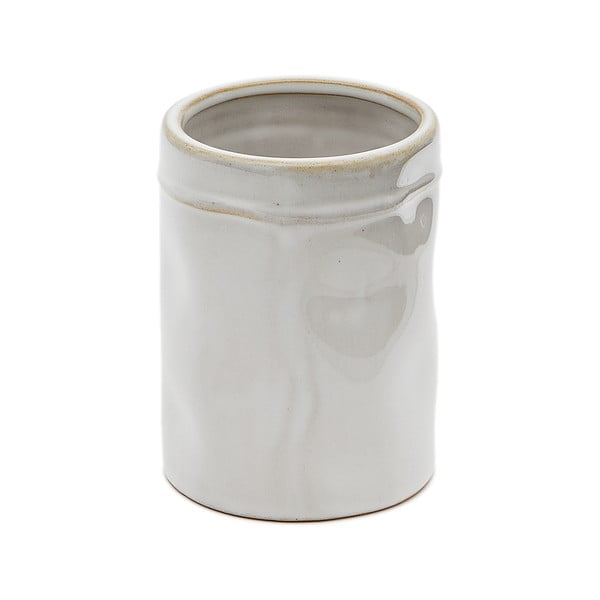 Krémový keramický téglik na zubné kefky Savel – Kave Home