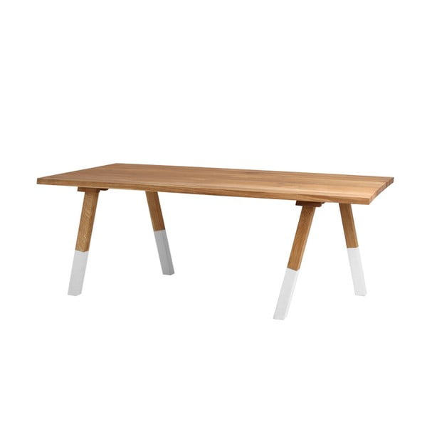 Jedálenský stôl v dekore dubového dreva Custom Form Wolker, dĺžka 200 cm