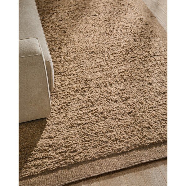 Béžový ručne tkaný vlnený koberec 200x300 cm Marely – Kave Home-image-2